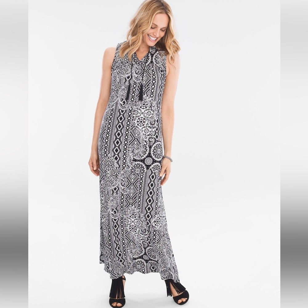 New, Chico’s Medallion Maxi Dress Size 3